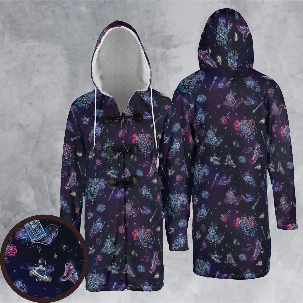 Hooded Cloak Coat - 8G3BQTU2
