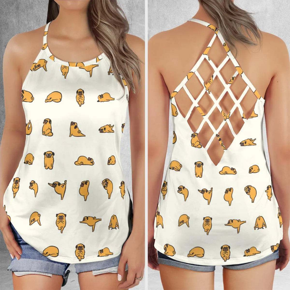 Criss Cross Tank Top - CE1QGZED