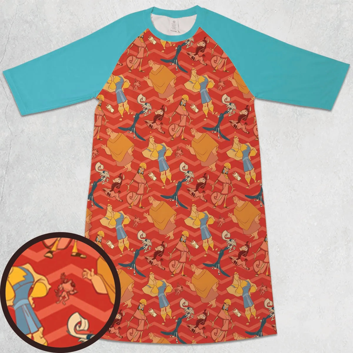 3/4 Sleeve Raglan Dress - BP53BQFJ