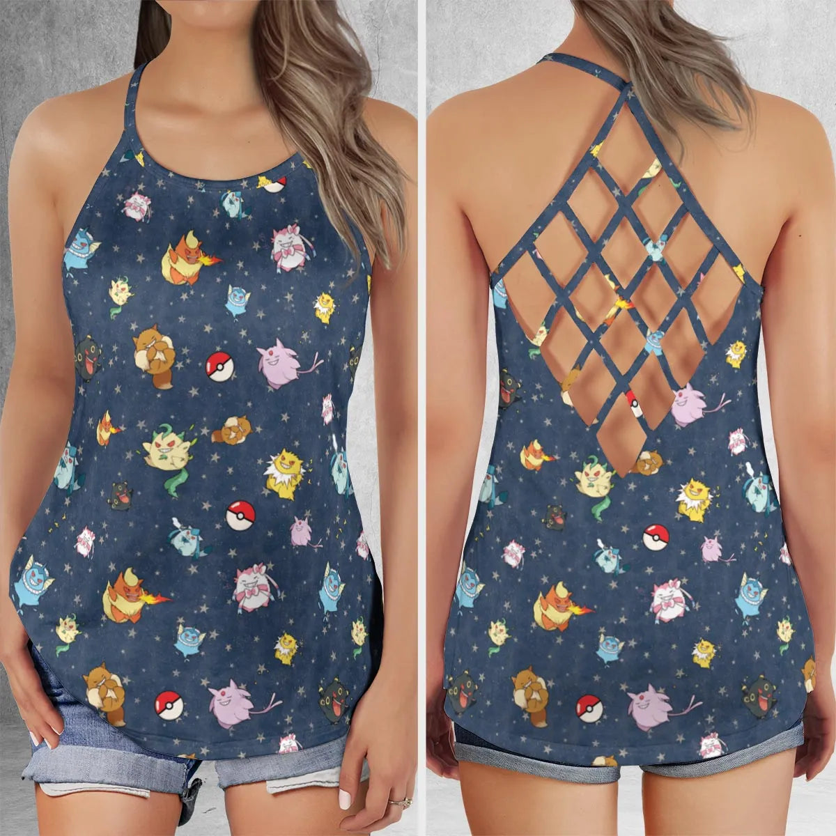 Criss Cross Tank Top - JPELEEHA
