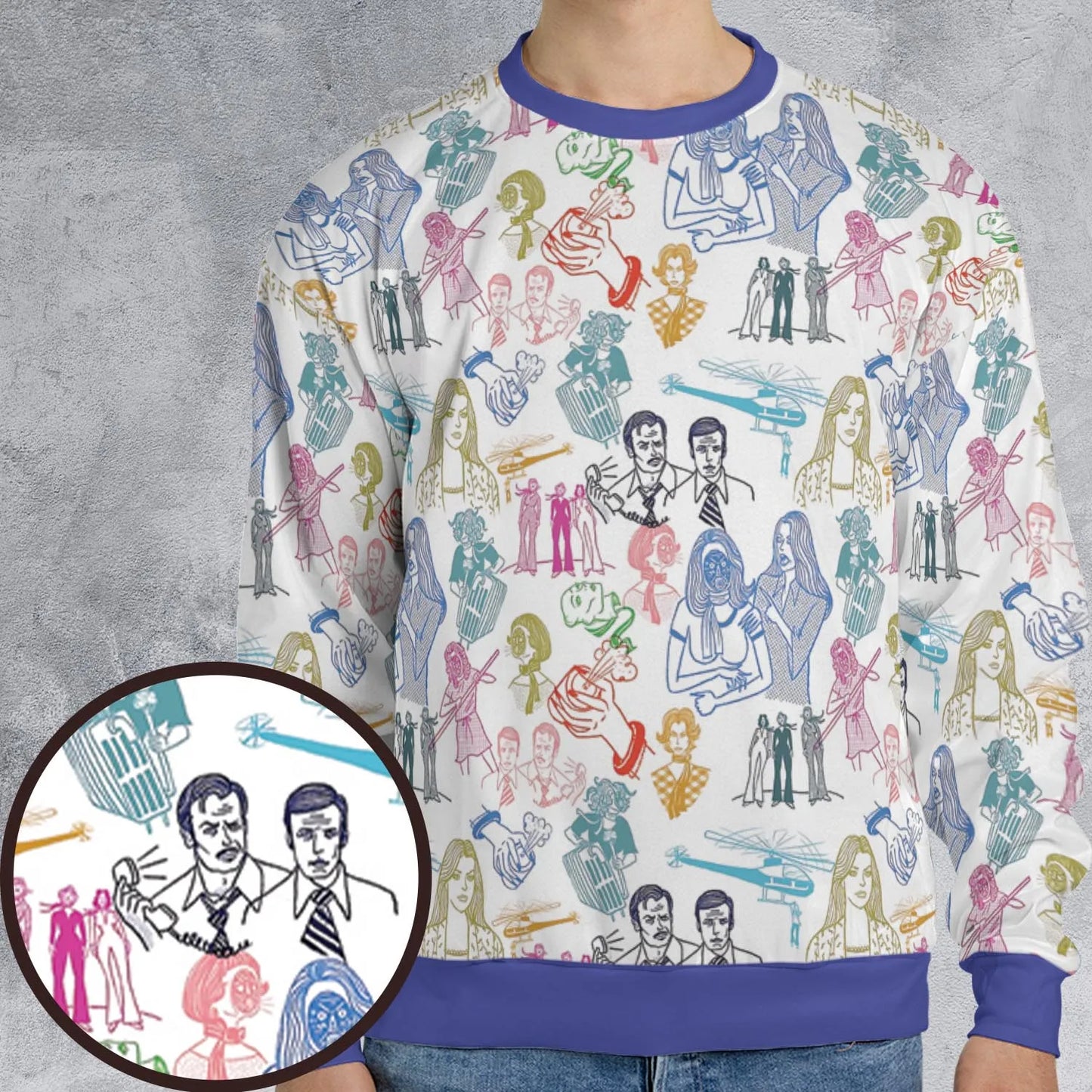 All-over Print Sweatshirt - EMMTUEYH