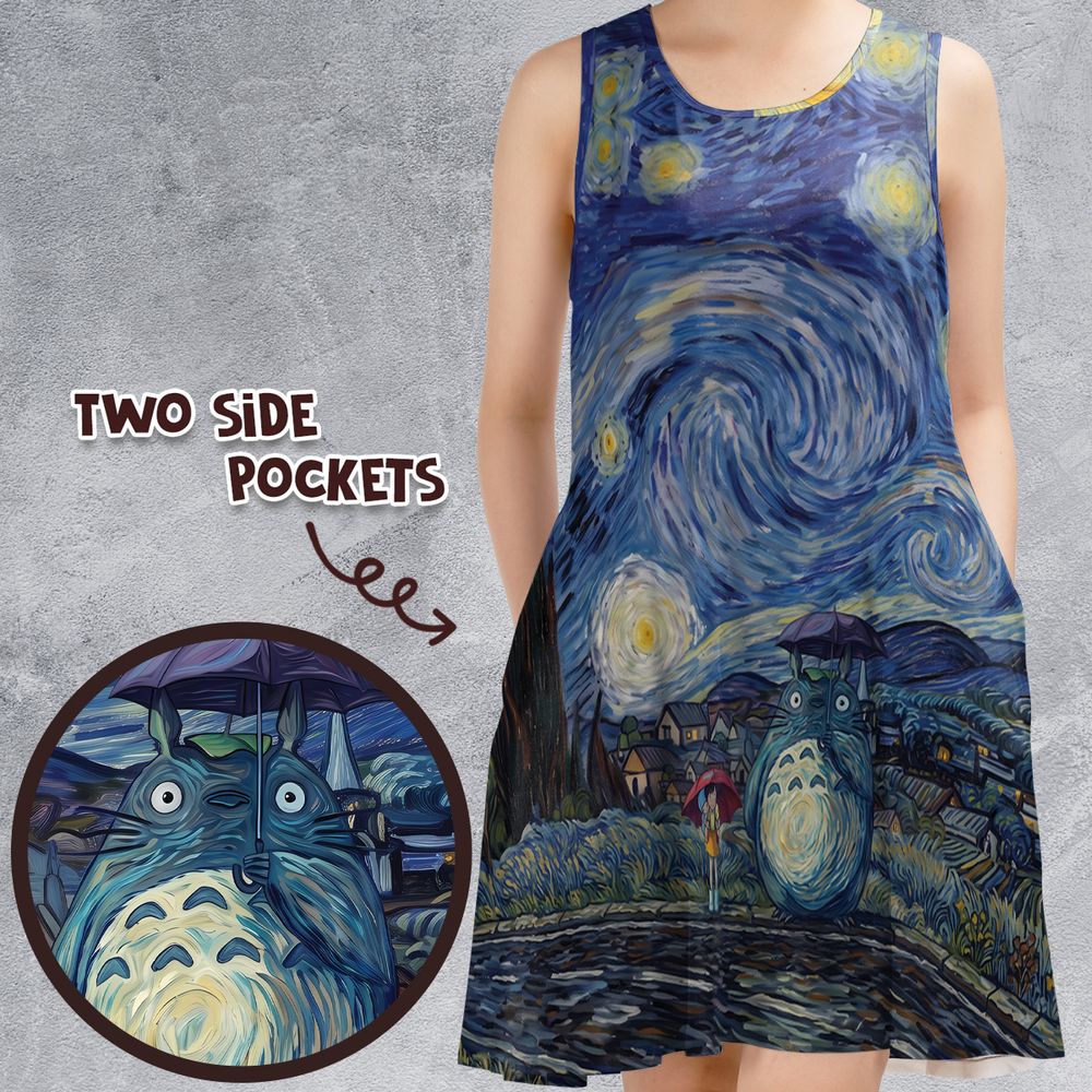 Starry Night with Totoro -  - 1