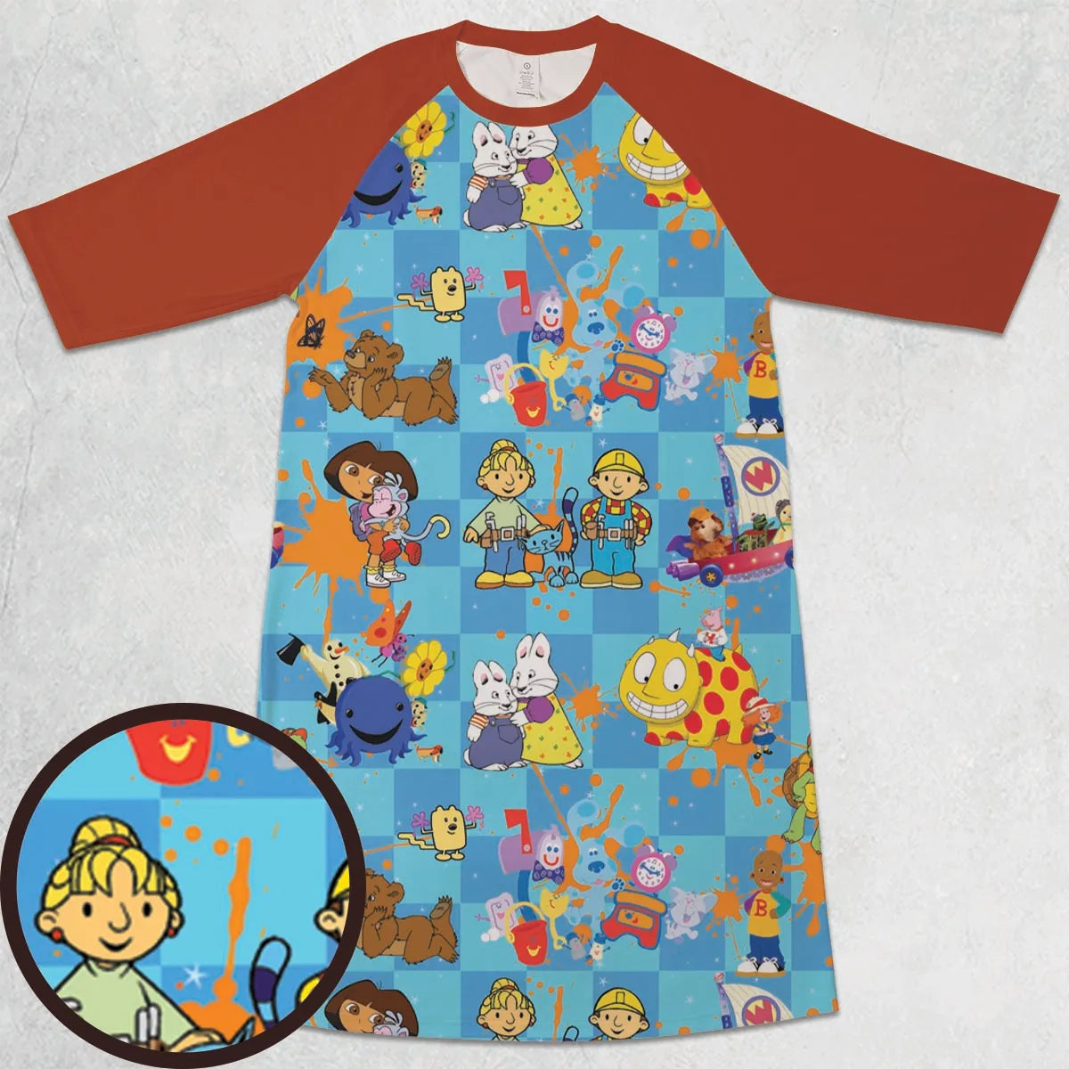 3/4 Sleeve Raglan Dress - ADAD1J13