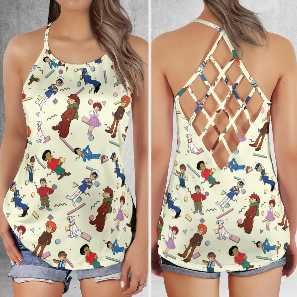 Criss Cross Tank Top - KZC7TMV8