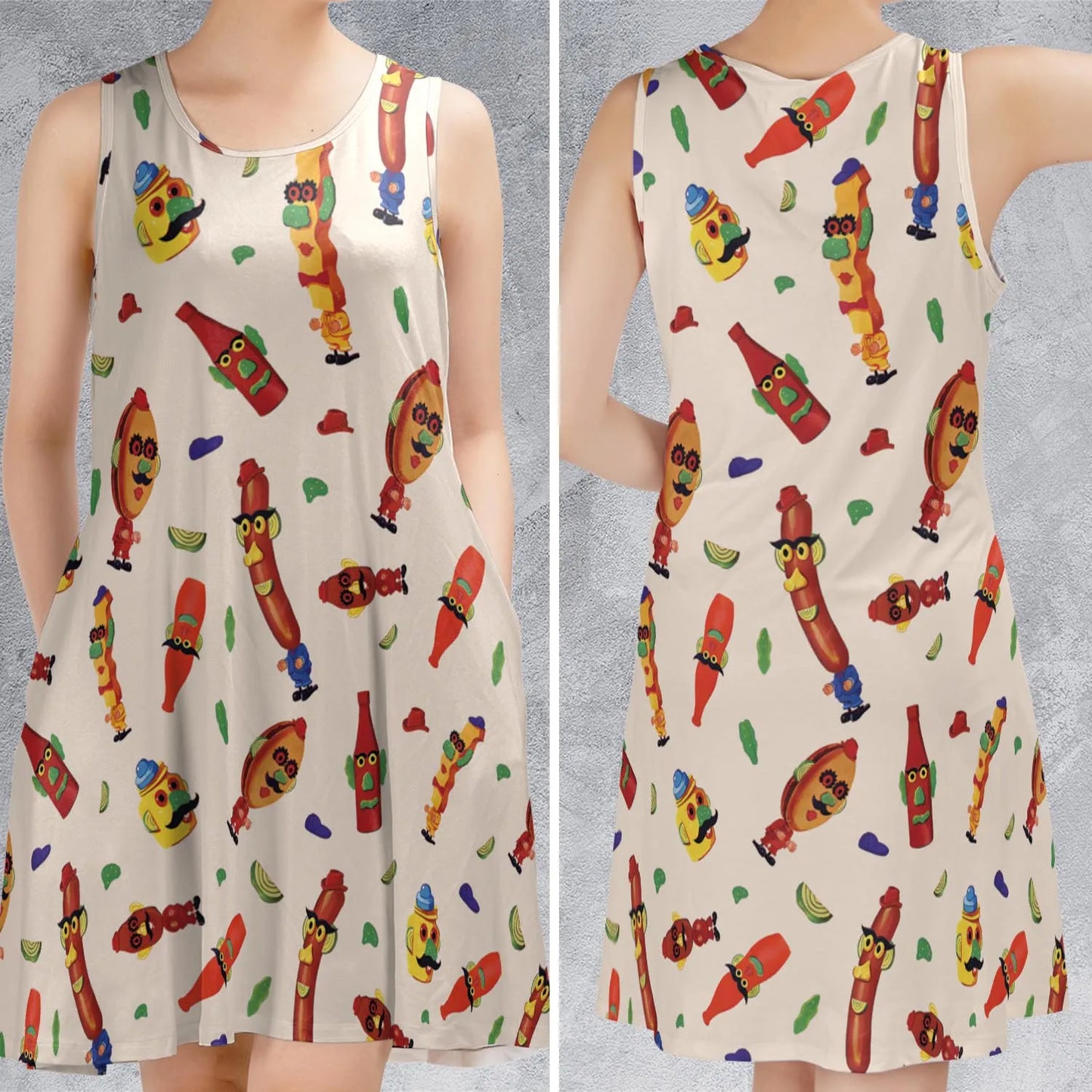 Sleeveless Dress - VFKZQ7N7