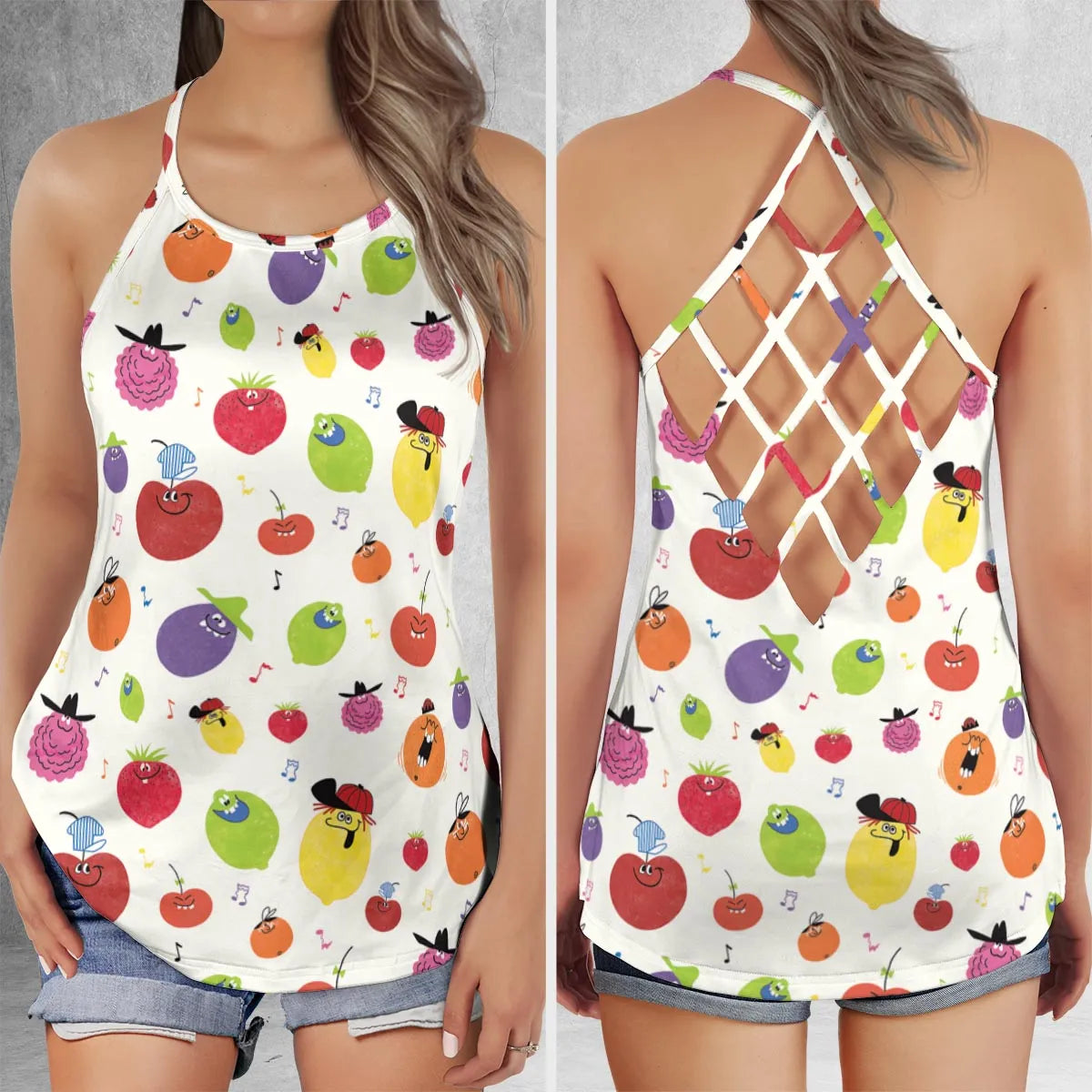 Criss Cross Tank Top - 4D2EEC8G