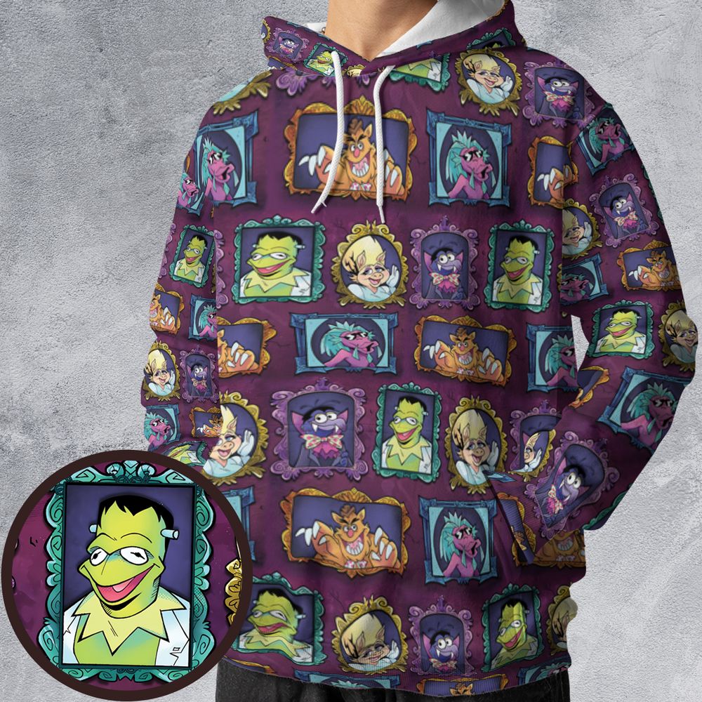 All-over Print Hoodie - CR5NTKBL -  - 1
