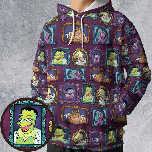 All-over Print Hoodie - CR5NTKBL -  - 1