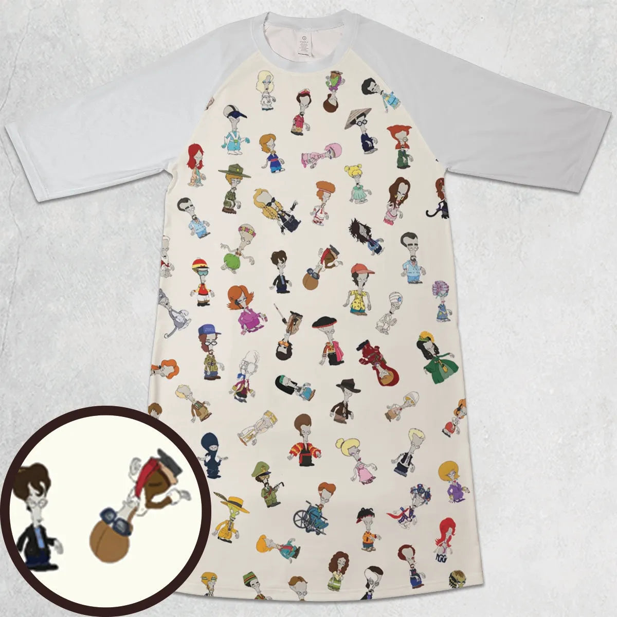 3/4 Sleeve Raglan Dress - BTDWLM6K