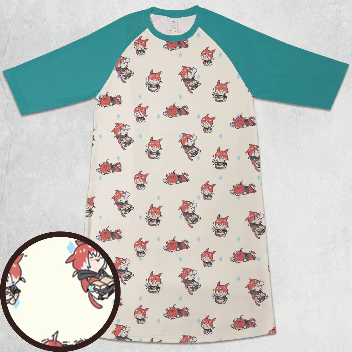 3/4 Sleeve Raglan Dress - 2JPKETYF