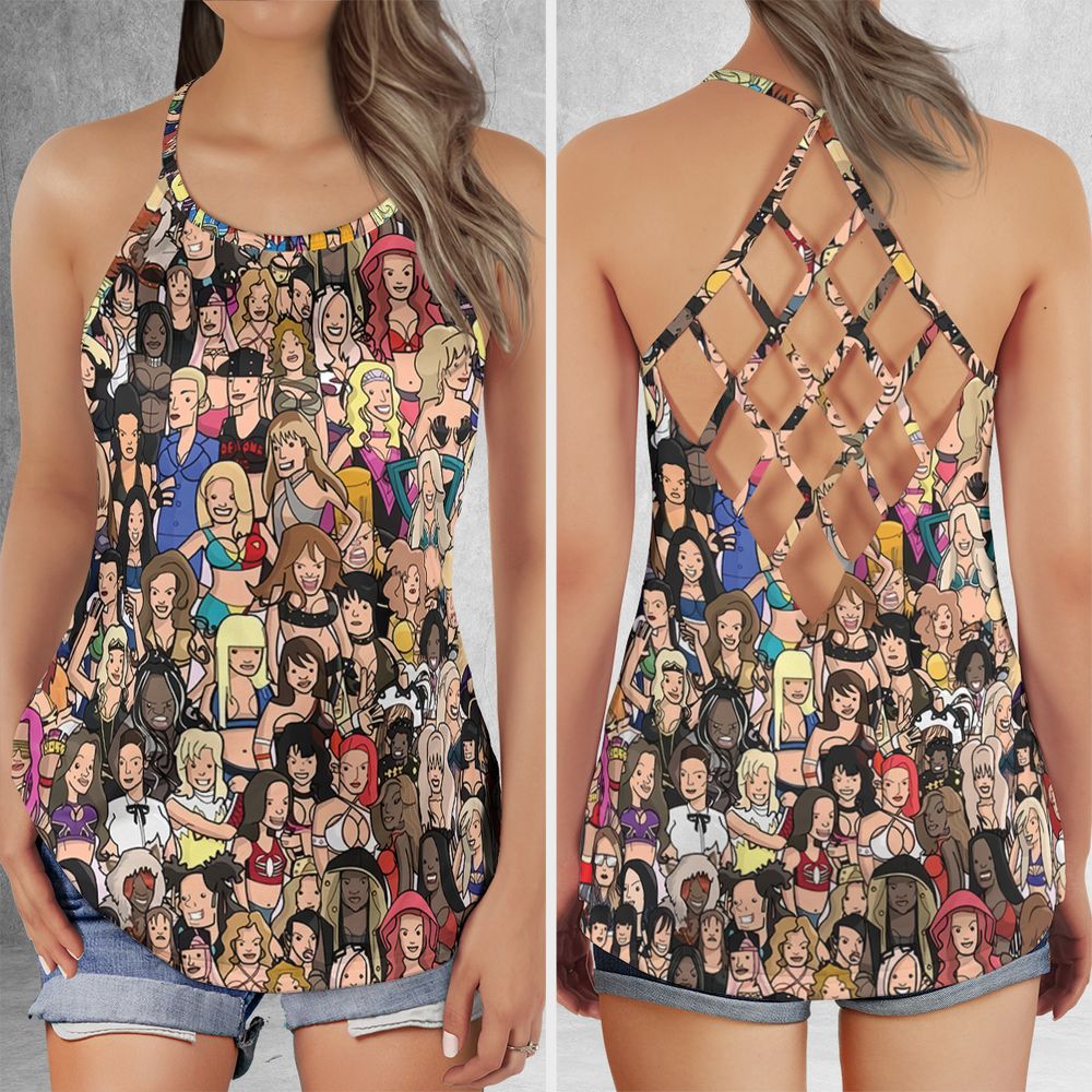 Criss Cross Tank Top - YWNV7GWX -  - 1