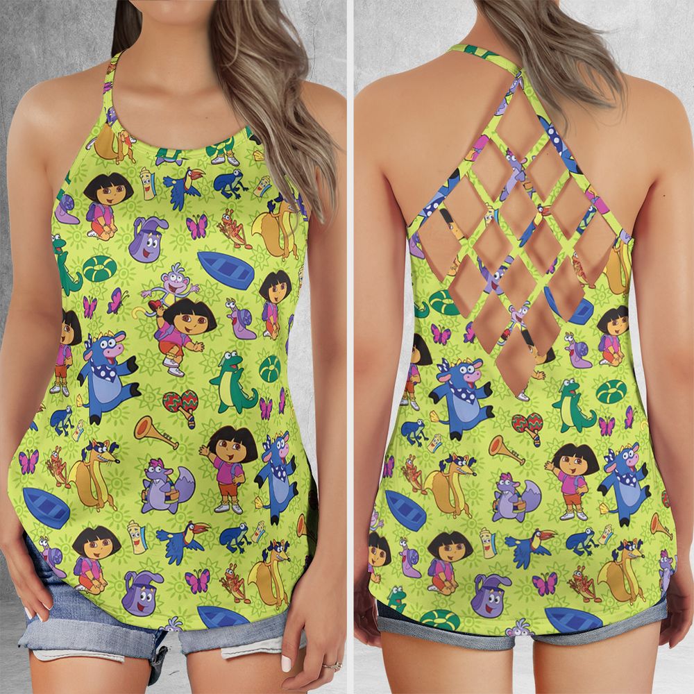 Criss Cross Tank Top - MTKBZMSL -  - 1