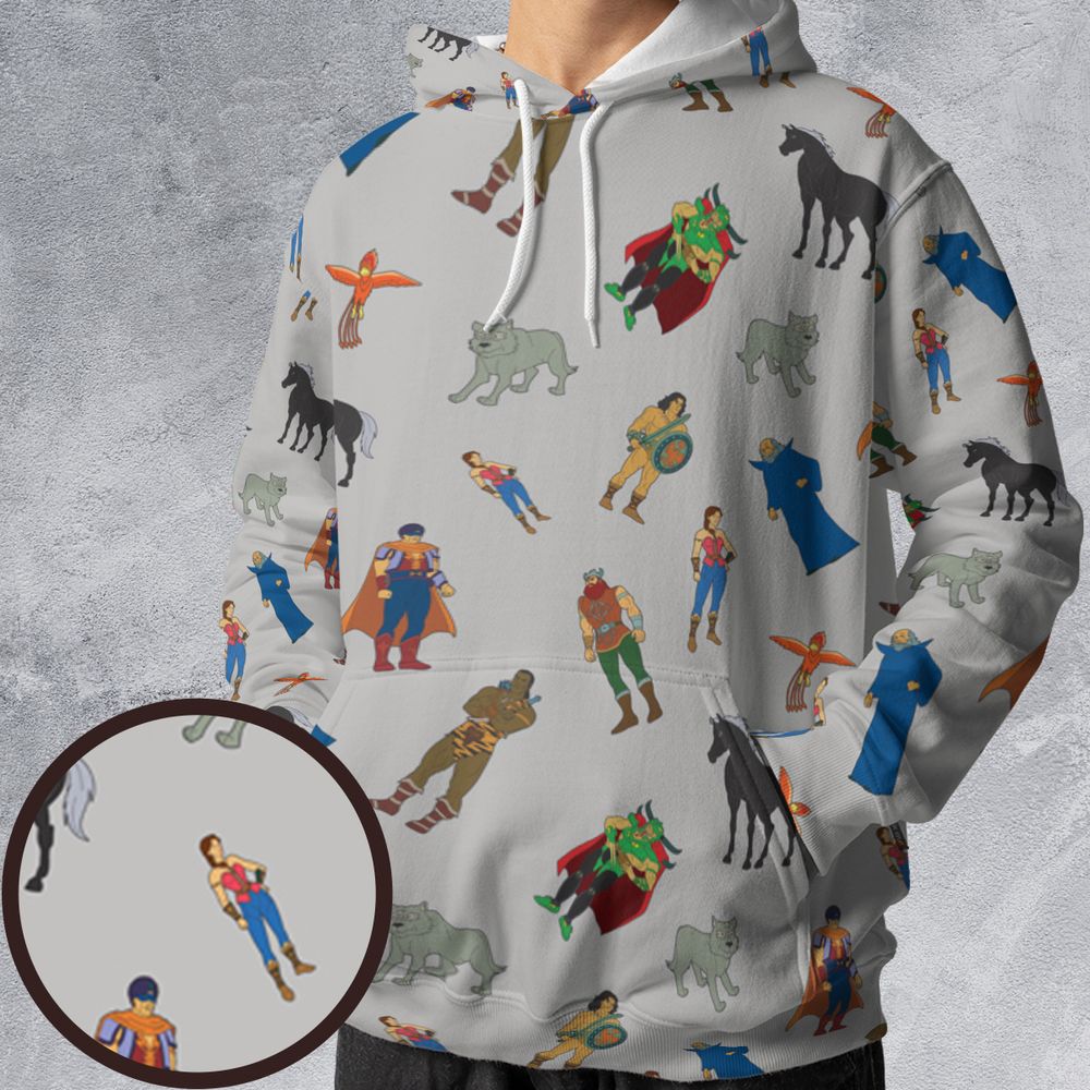 All-over Print Hoodie - VMNF4LW1 -  - 1