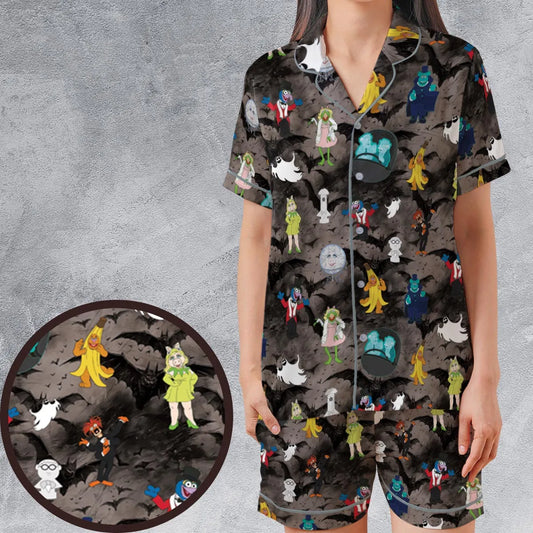 Satin Short-Sleeve Pajamas Set - UQHU7NJC
