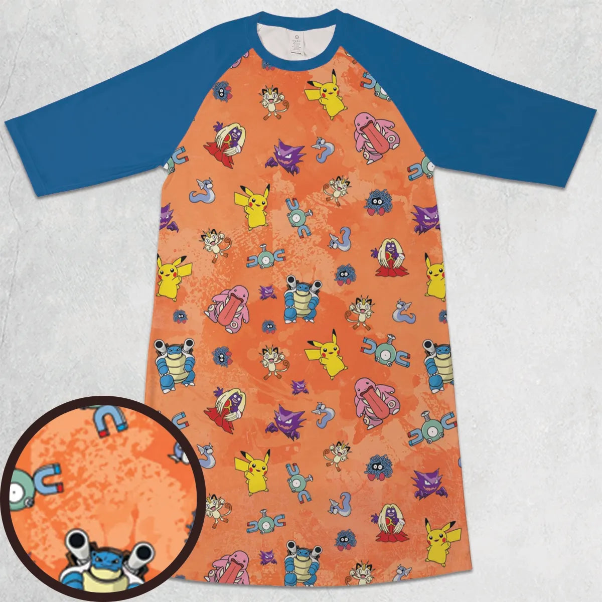 3/4 Sleeve Raglan Dress - BEE5GX6B