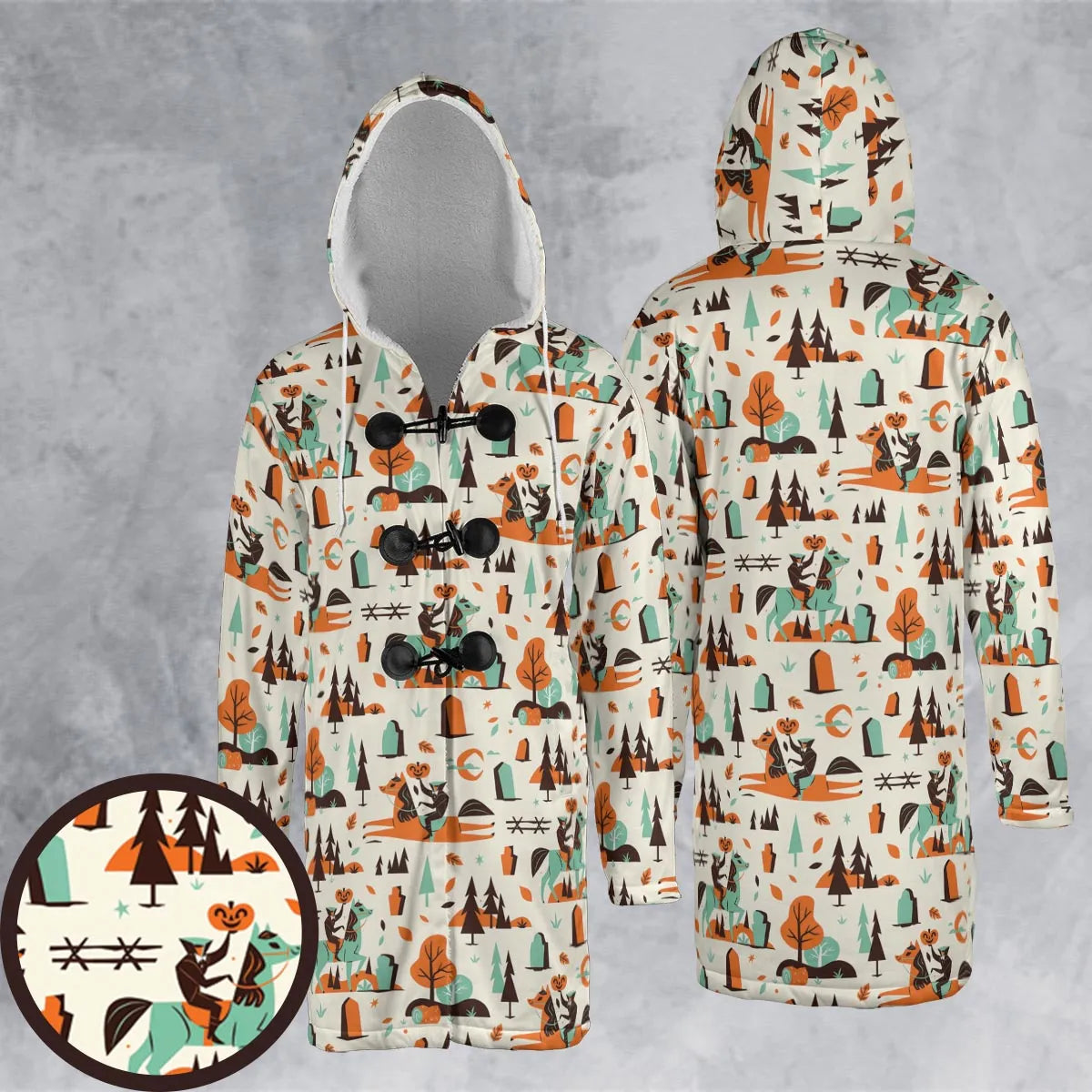 Hooded Cloak Coat - RGBZ4BW4