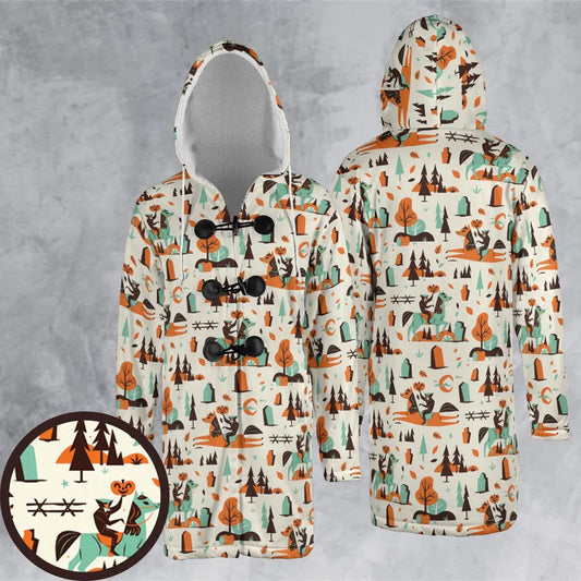 Hooded Cloak Coat - RGBZ4BW4