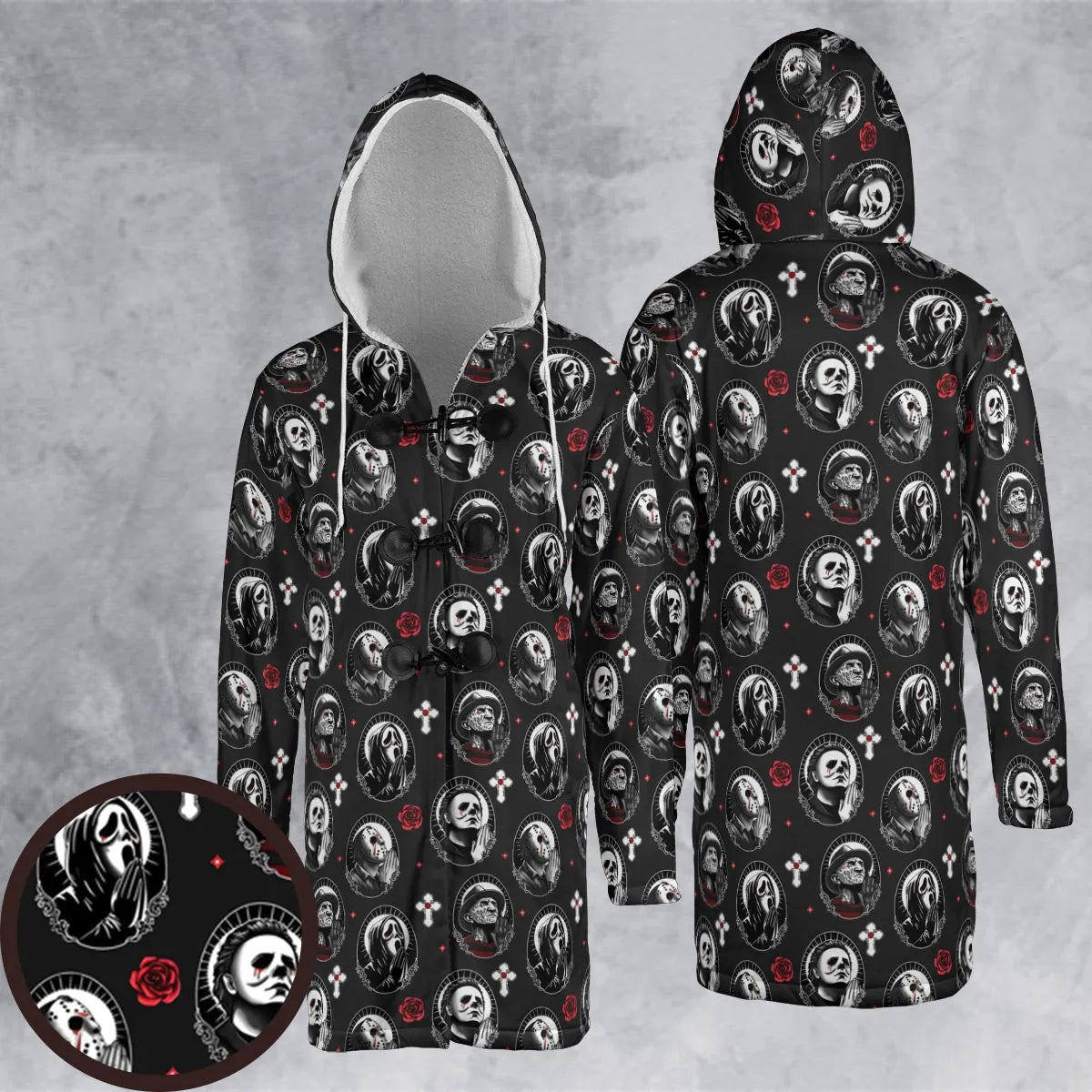 Hooded Cloak Coat - 6AHURNT9