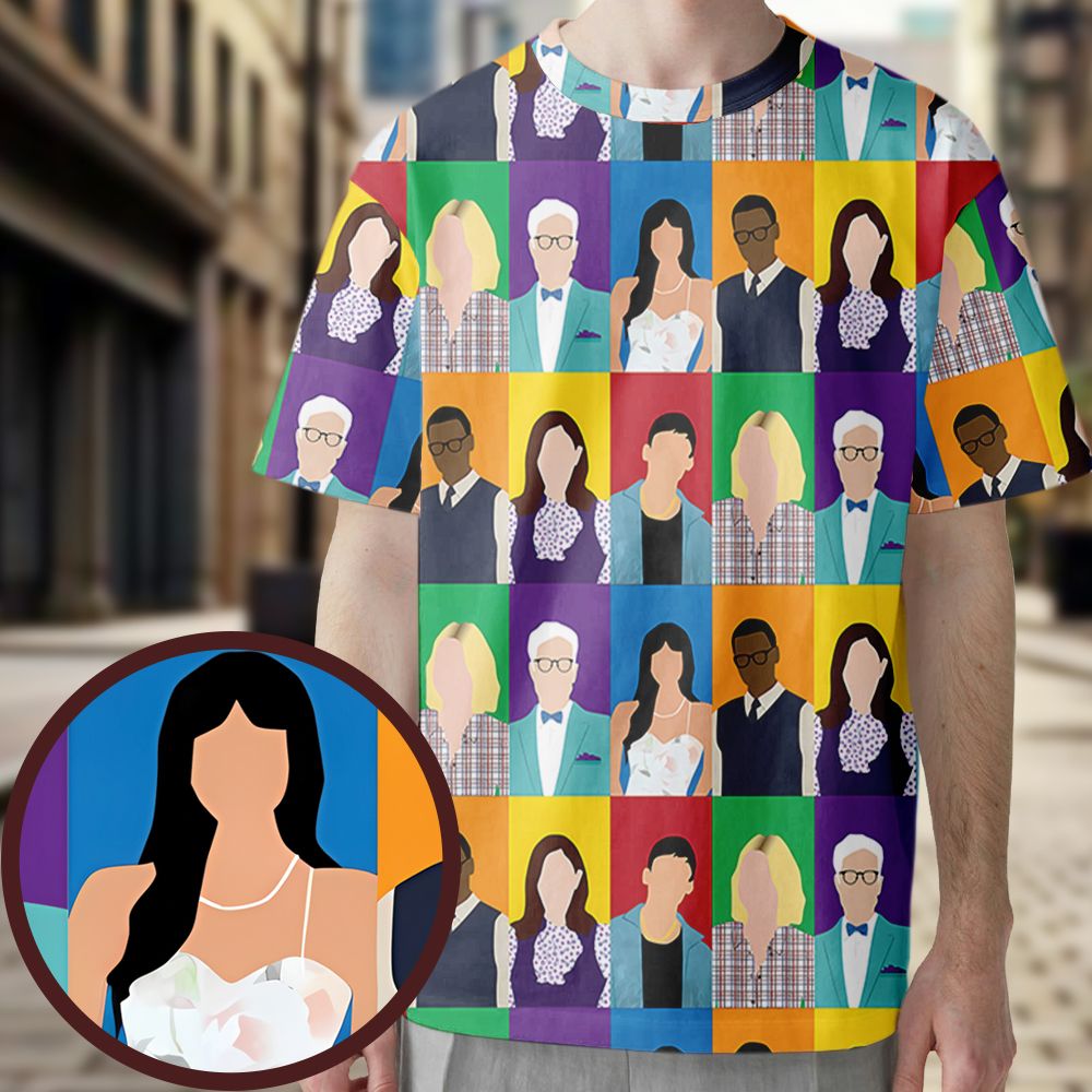 All-Over Print Unisex T-Shirt - QRW1U37E -  - 1