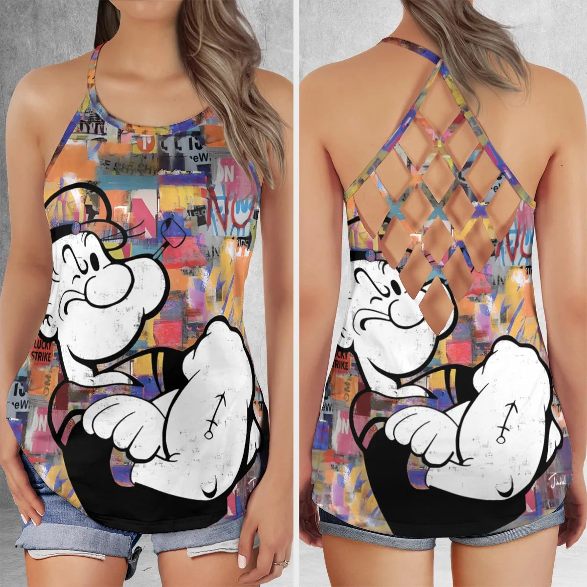Criss Cross Tank Top - CDF5S5RJ