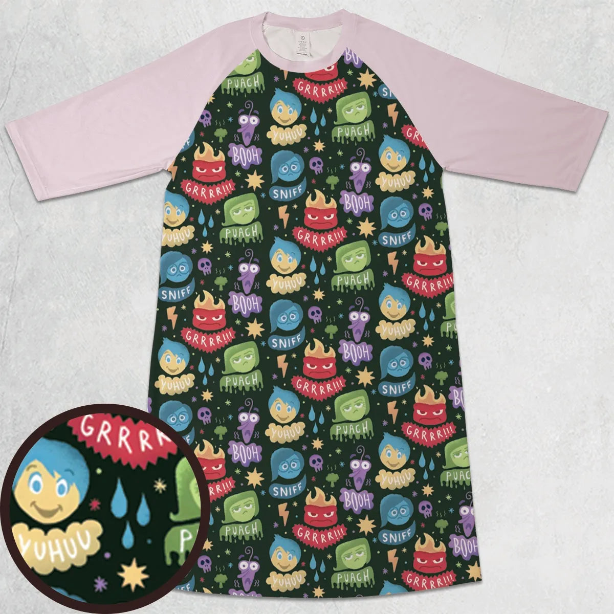 3/4 Sleeve Raglan Dress - 25NGWQST