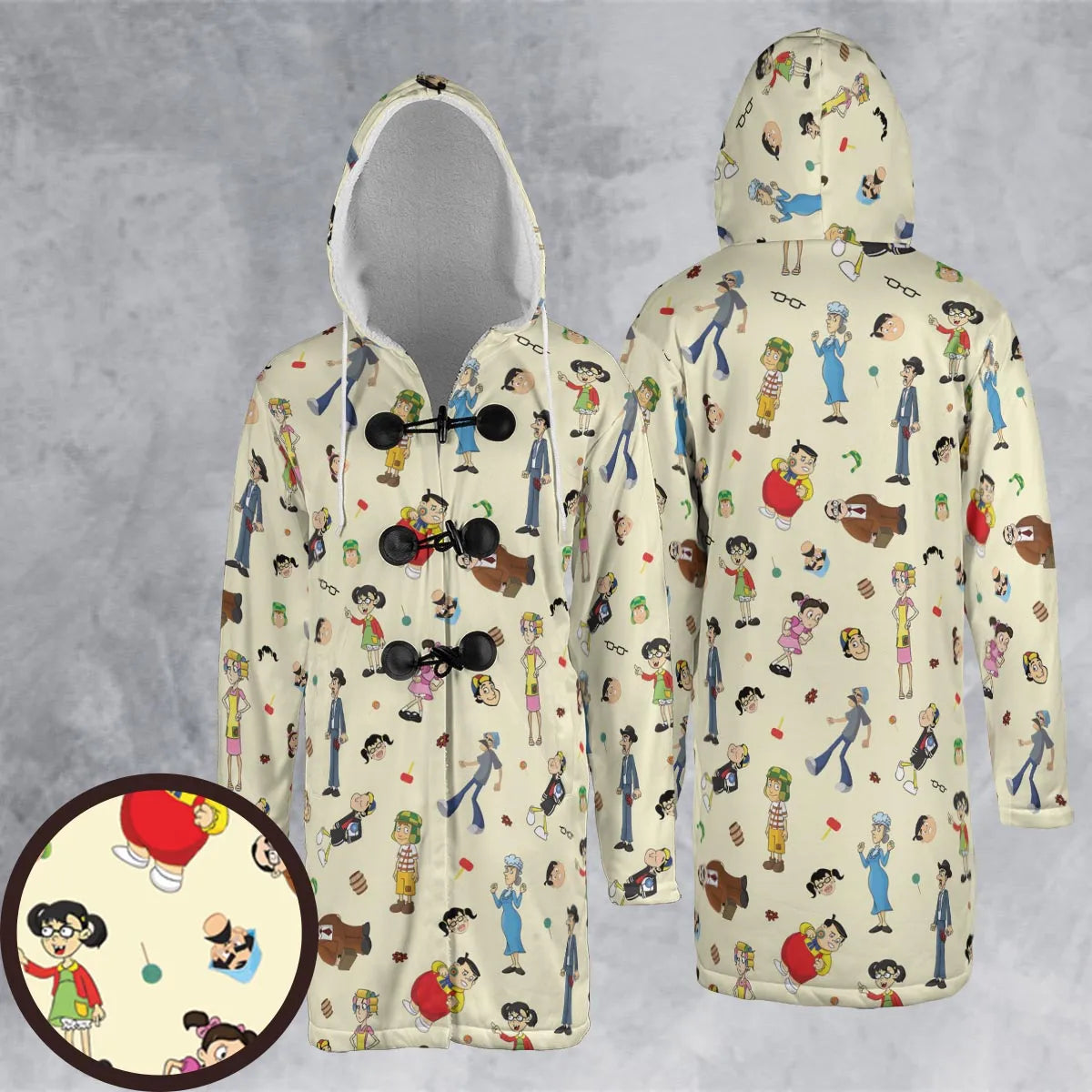 Hooded Cloak Coat - HL72K669