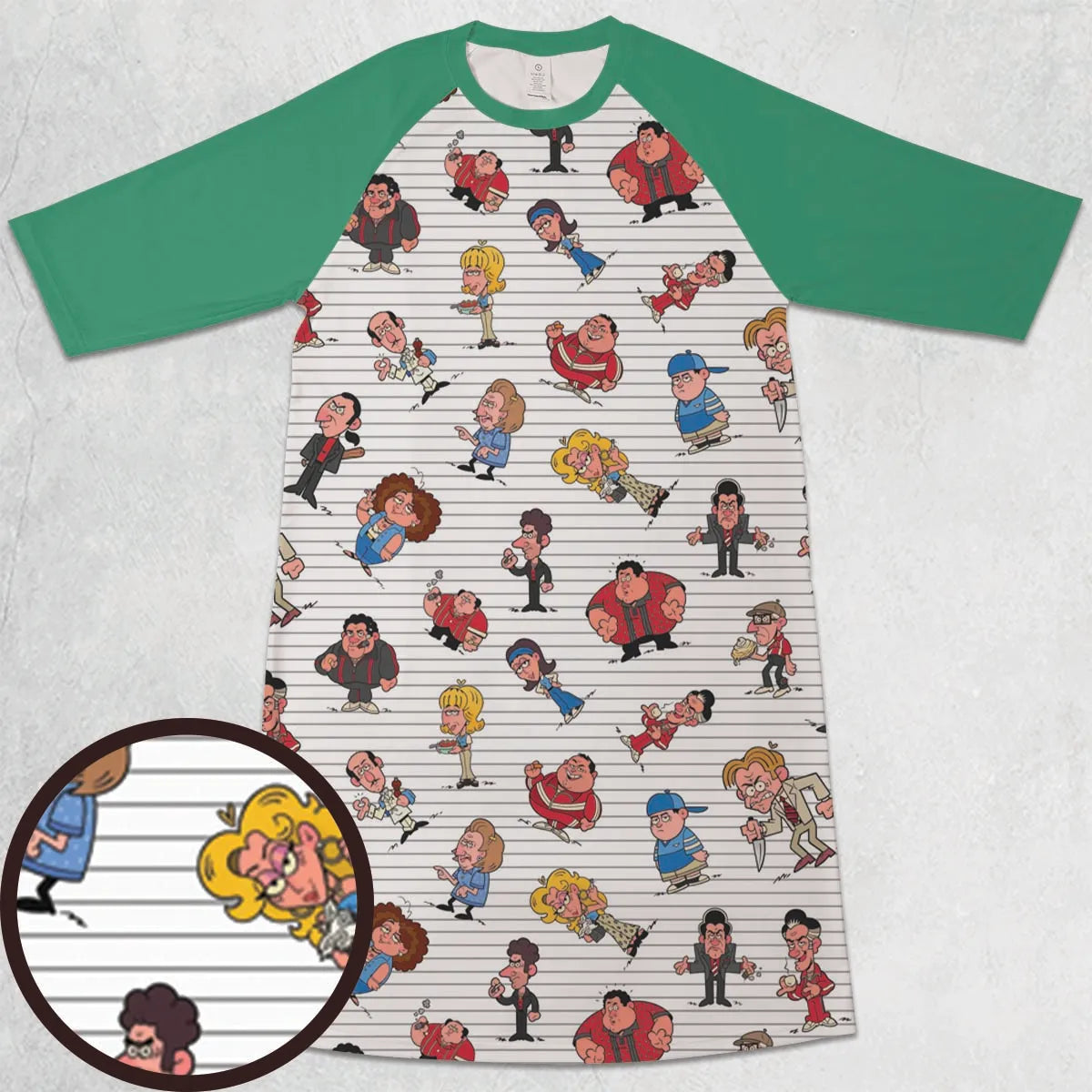 3/4 Sleeve Raglan Dress - AQ8E2DXZ
