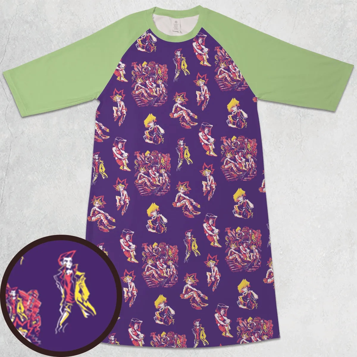 3/4 Sleeve Raglan Dress - RPRYV2CZ