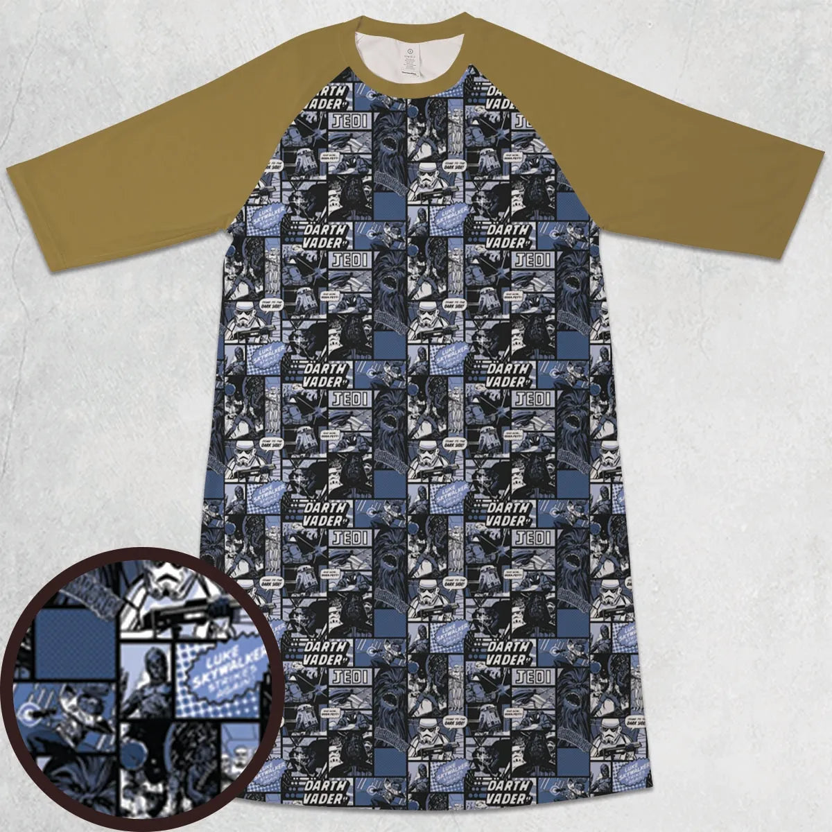 3/4 Sleeve Raglan Dress - VUBFLEGT