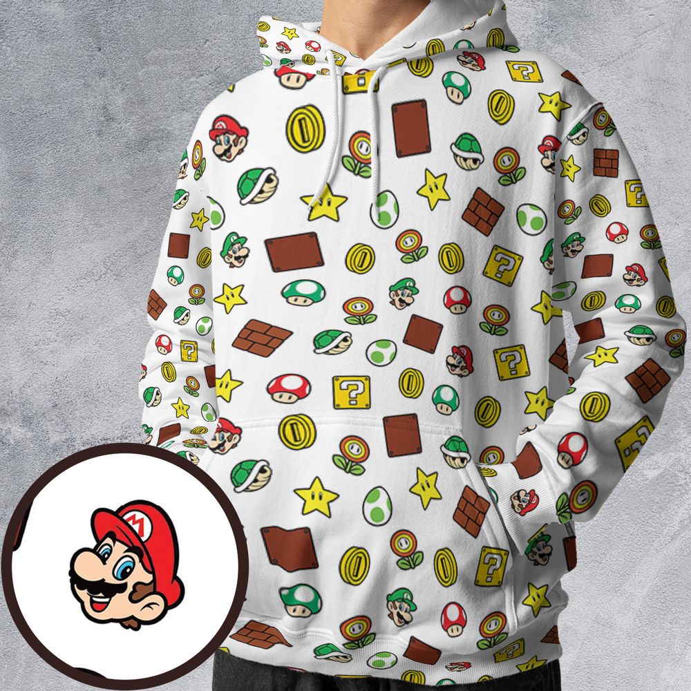 All-over Print Hoodie -  - 1