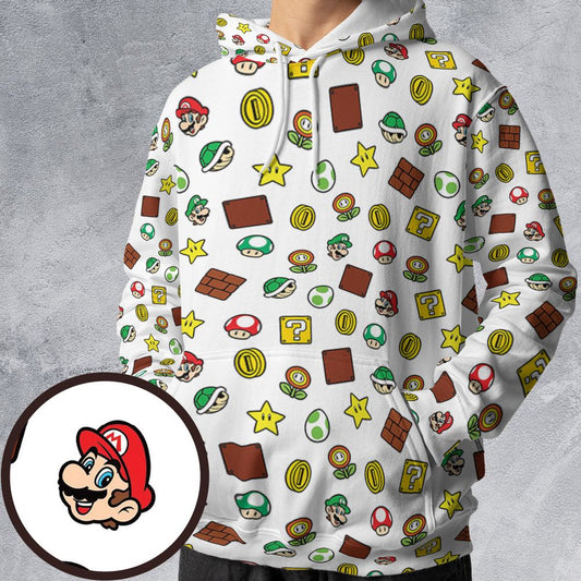 All-over Print Hoodie -  - 1