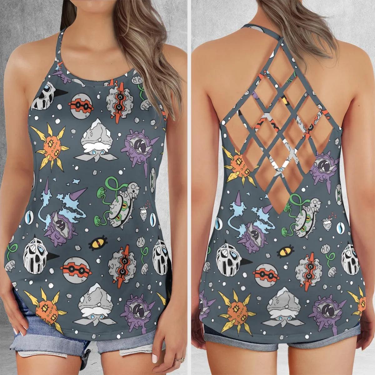 Criss Cross Tank Top - 4XCLWEX7