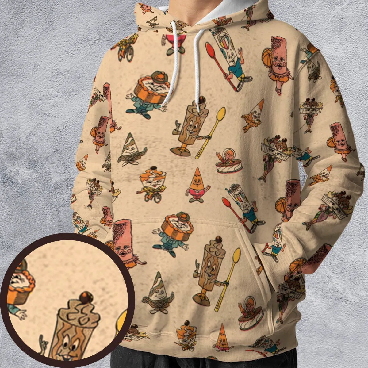All-over Print Hoodie - EZSMVJZD