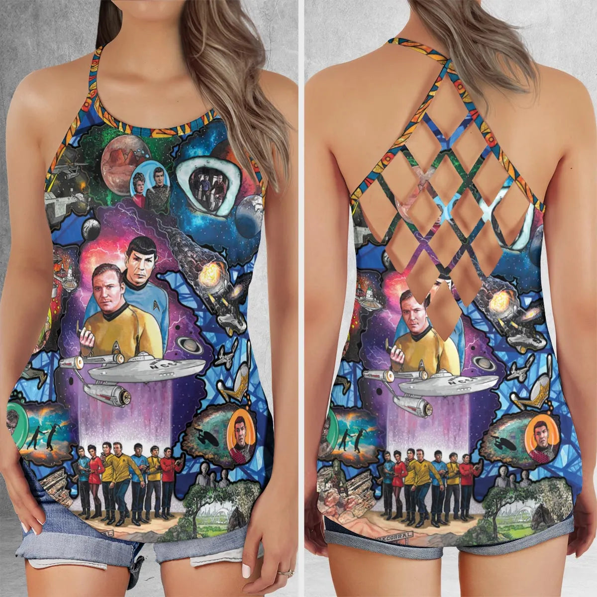 Criss Cross Tank Top - 6MBHZHGD