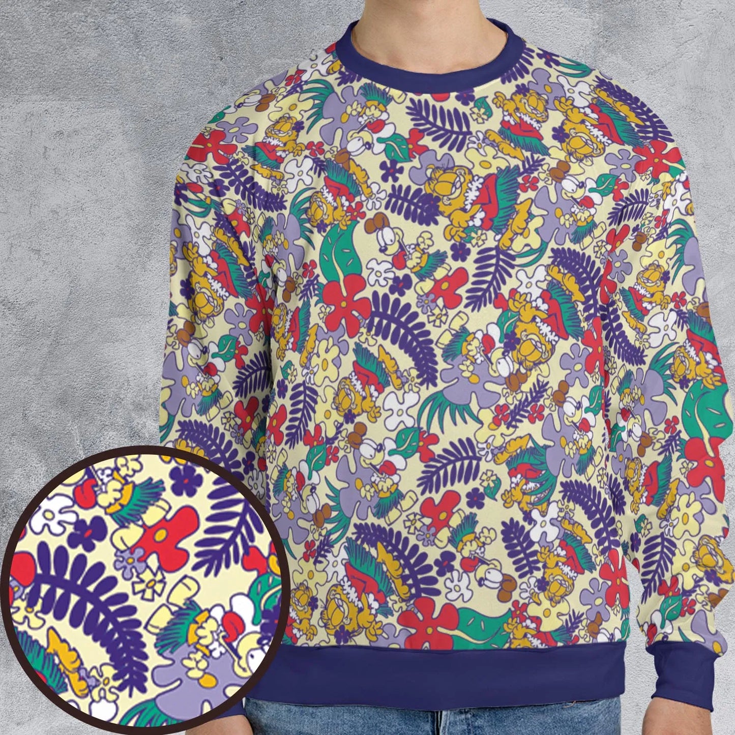 All-over Print Sweatshirt - UBZDCHET