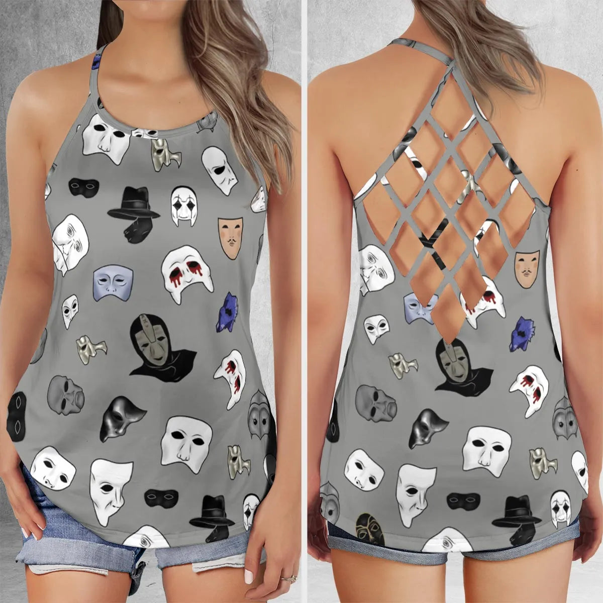 Criss Cross Tank Top - SJYNRJKS