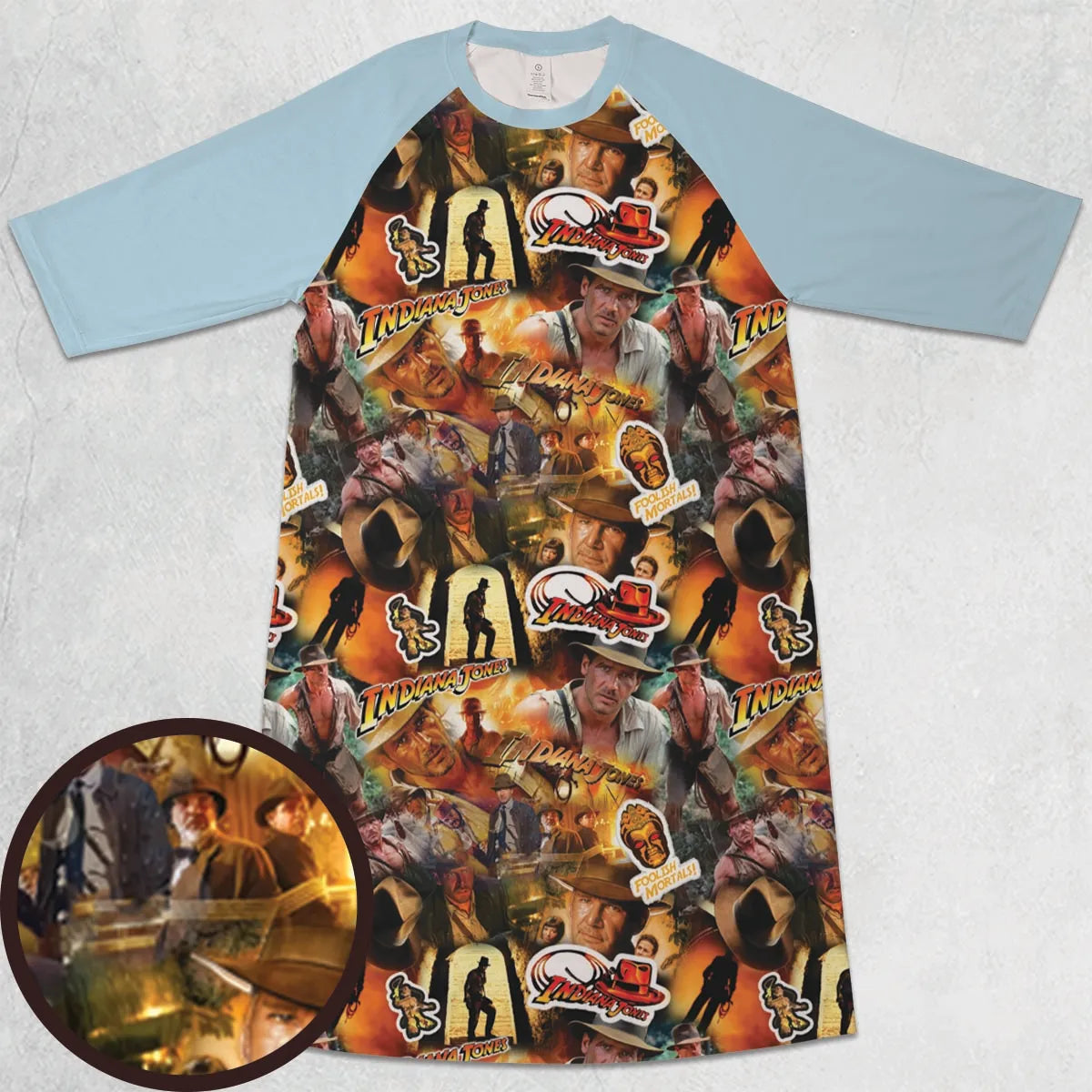 3/4 Sleeve Raglan Dress - SAZRLPXE
