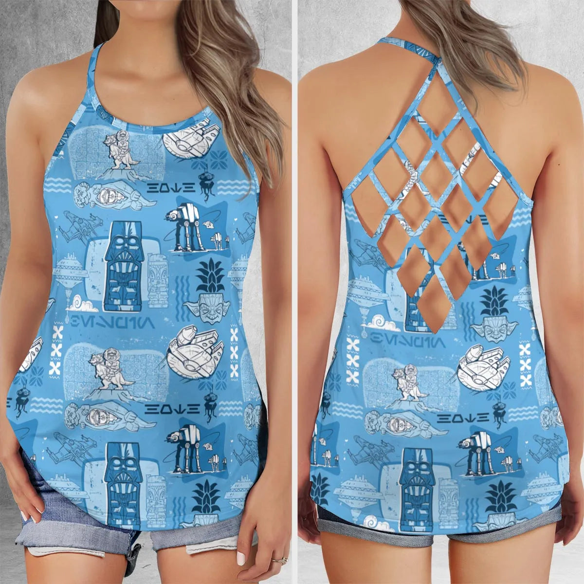 Criss Cross Tank Top - 9GE7A66M