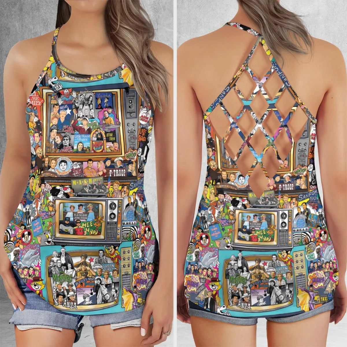 Criss Cross Tank Top - 72ADQUU5