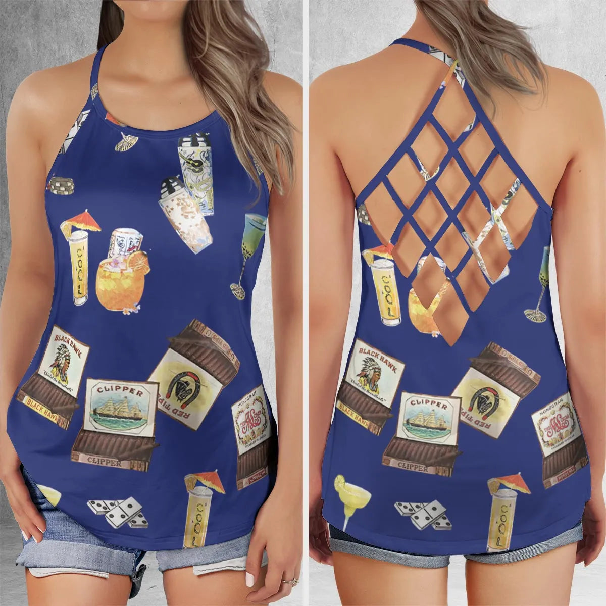 Criss Cross Tank Top - ACNAMFUQ