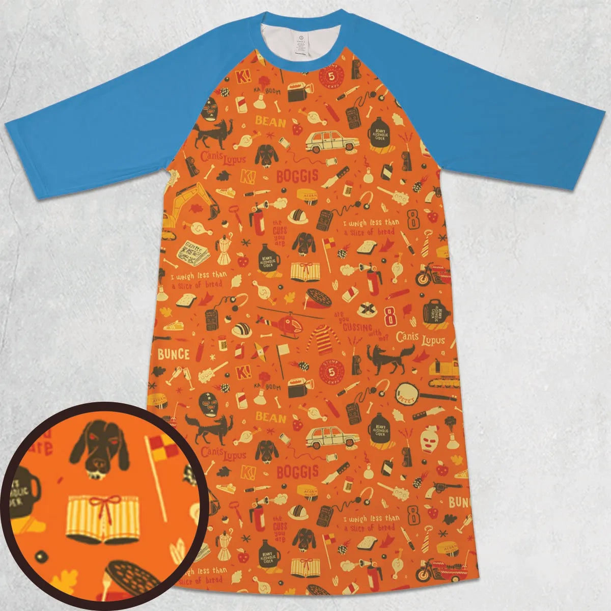 3/4 Sleeve Raglan Dress - ZZAE9612
