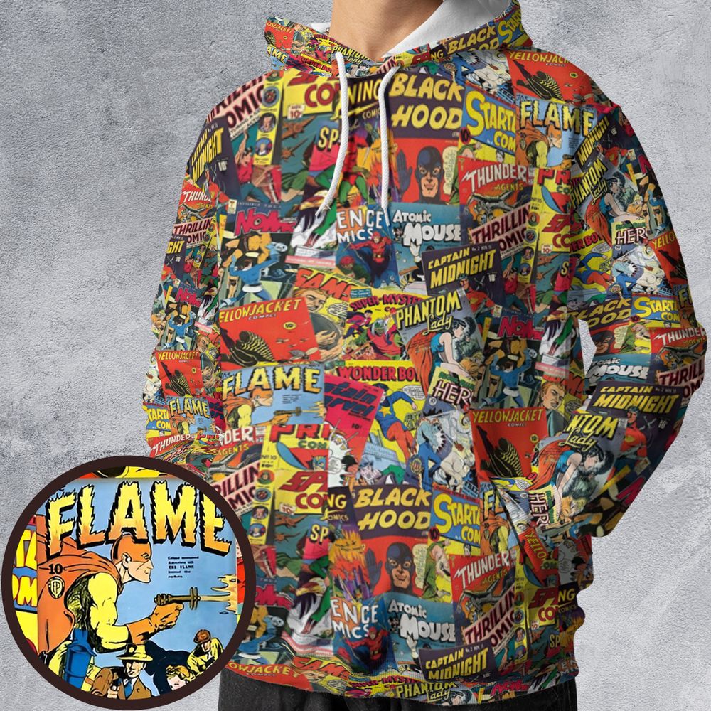 All-over Print Hoodie - KFXE4GR3 -  - 1