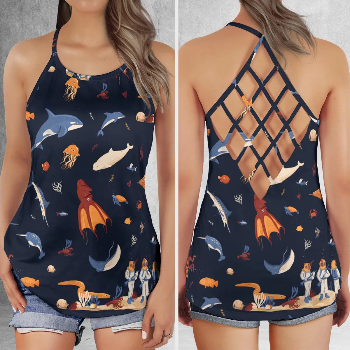 Criss Cross Tank Top - 6V1QDXW8