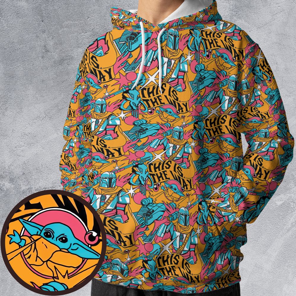 All-over Print Hoodie - FLD5GPND -  - 1