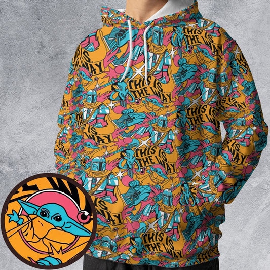 All-over Print Hoodie - FLD5GPND -  - 1