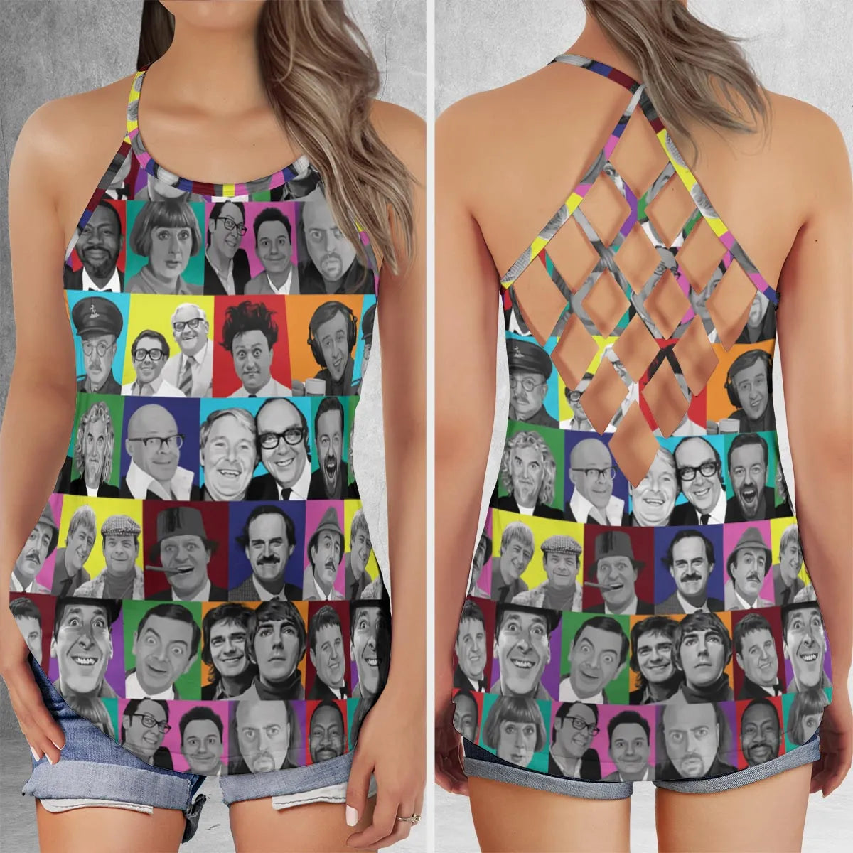 Criss Cross Tank Top - 3PALERZB