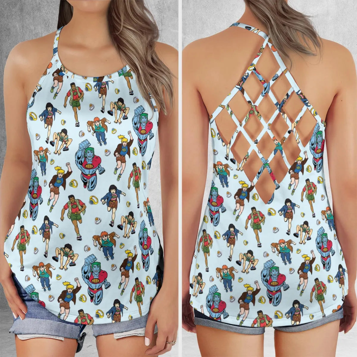 Criss Cross Tank Top - 2L1UTUQQ