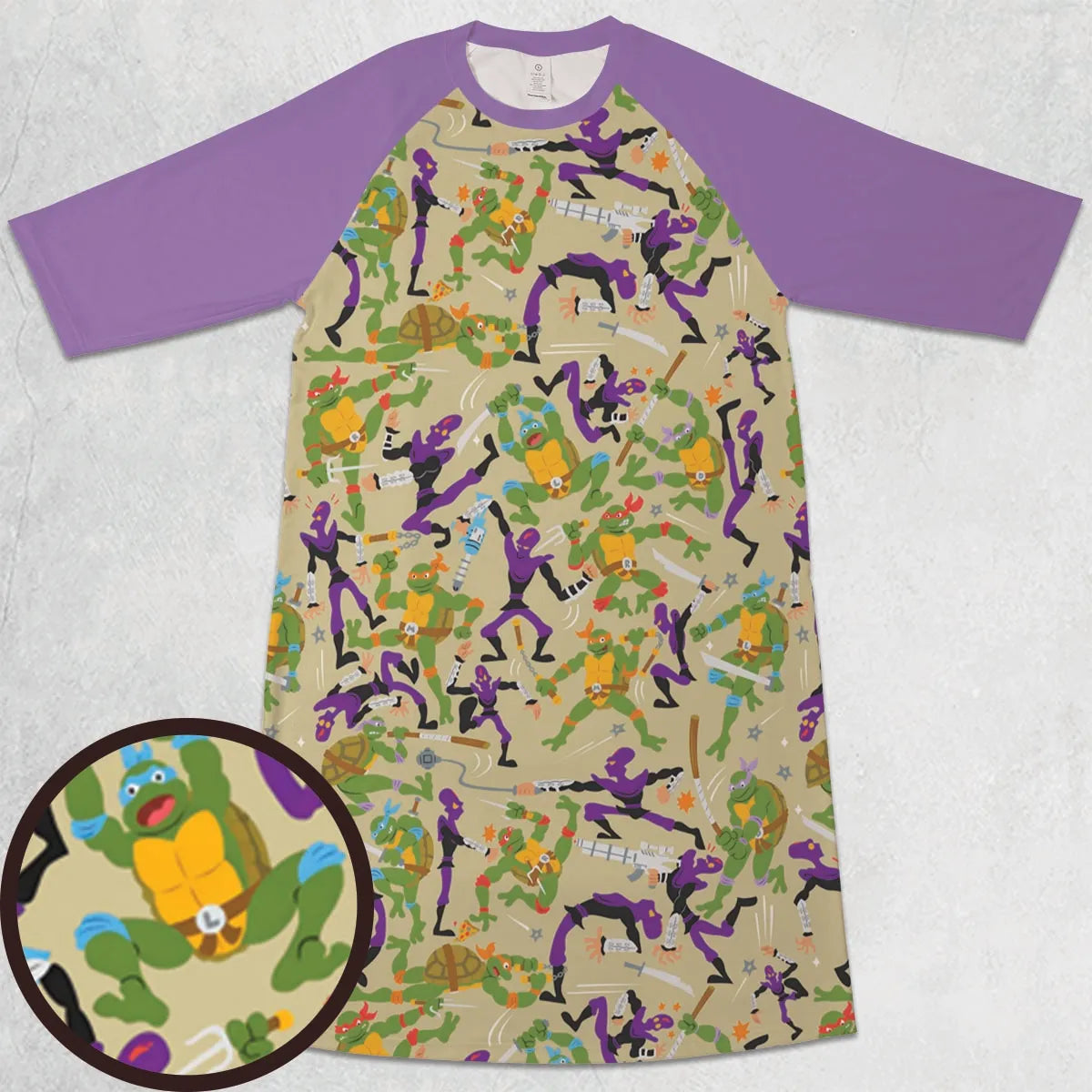 3/4 Sleeve Raglan Dress - ACT88QB1