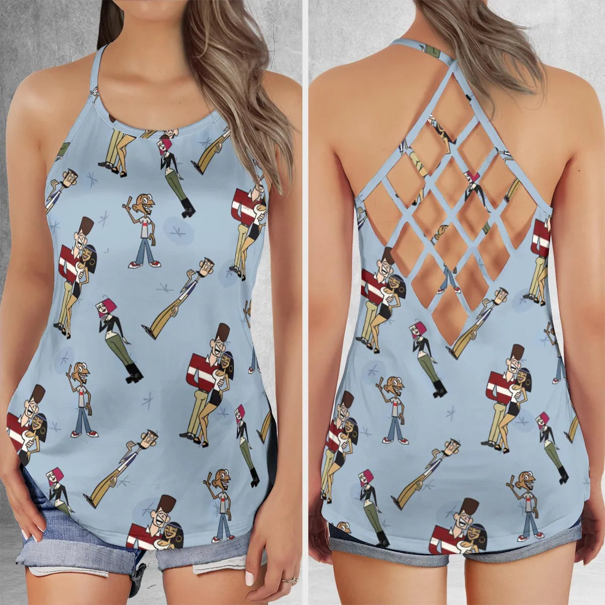 Criss Cross Tank Top - M4TDEL4C