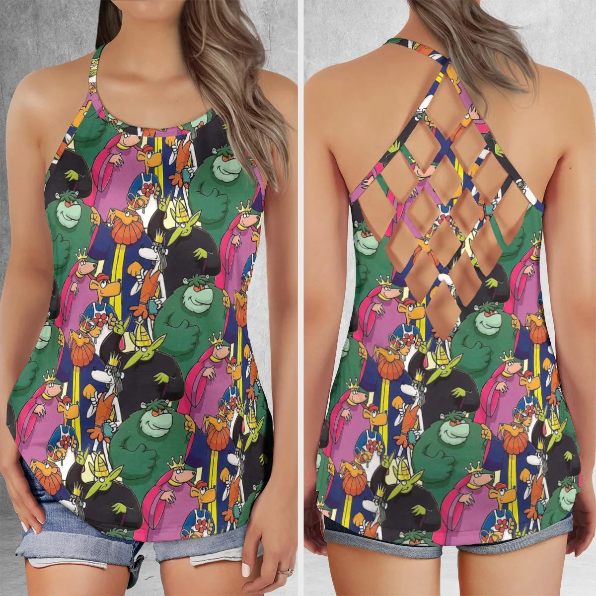 Criss Cross Tank Top - RLCV57YZ